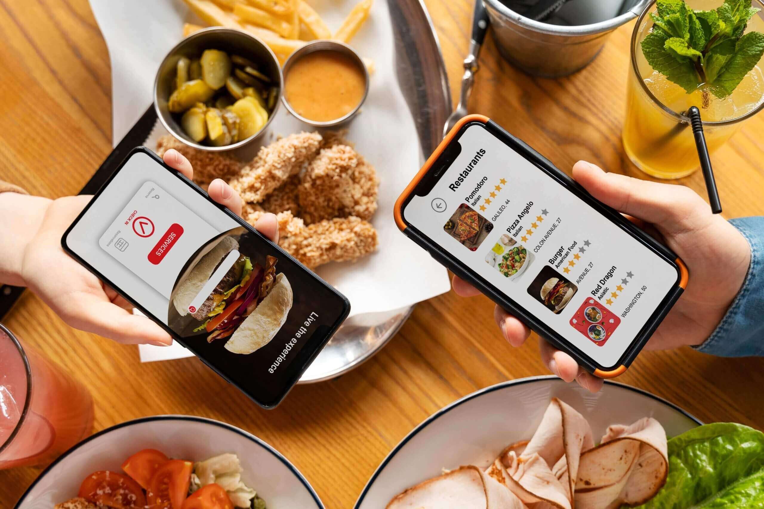 Food ordering management interface
