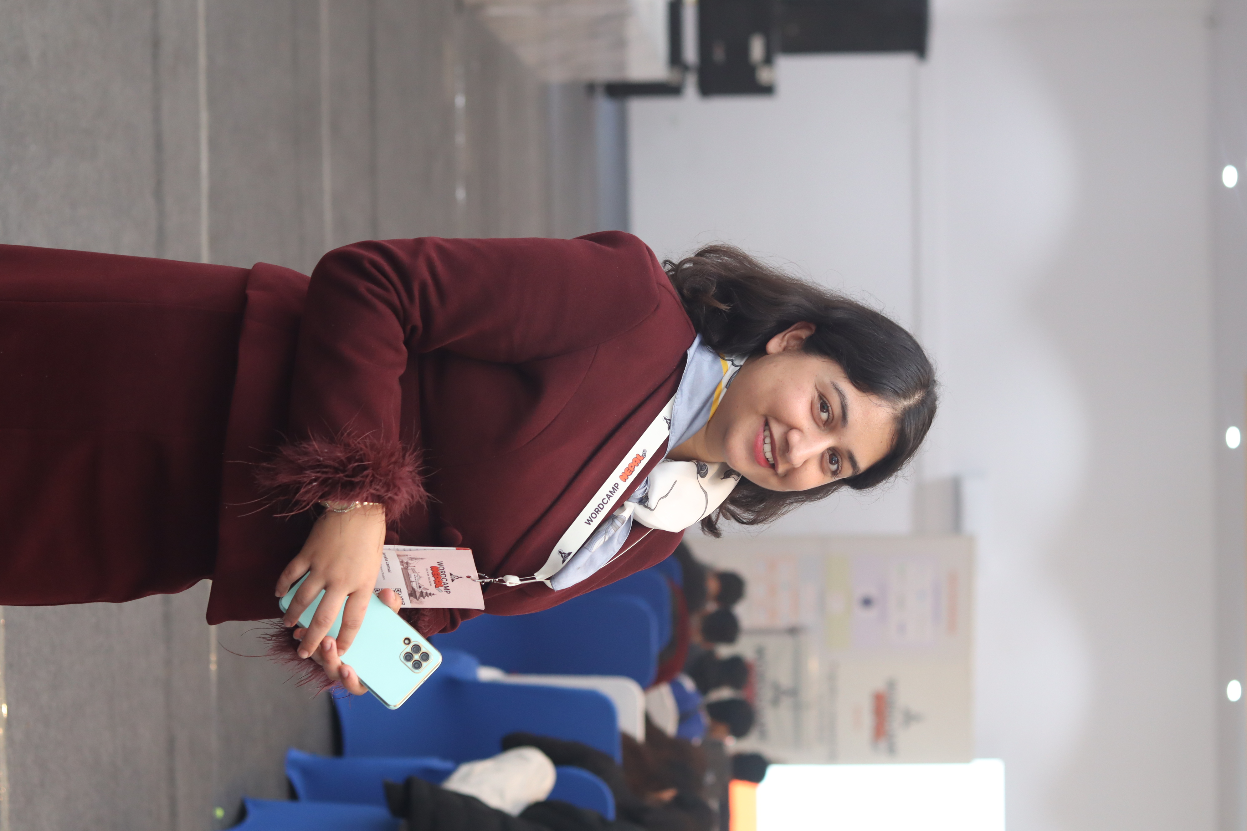 Jerusha Lamsal at a technology event